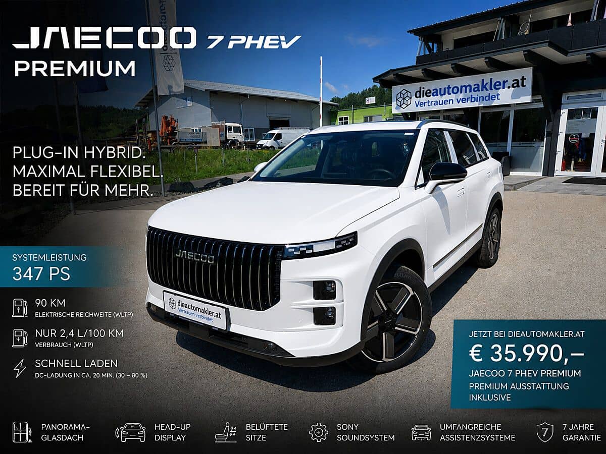 Jaecoo JAECOO 7 PHEV Premium | 347 PS | Vollausstattung | 7J Garantie - Bild 1
