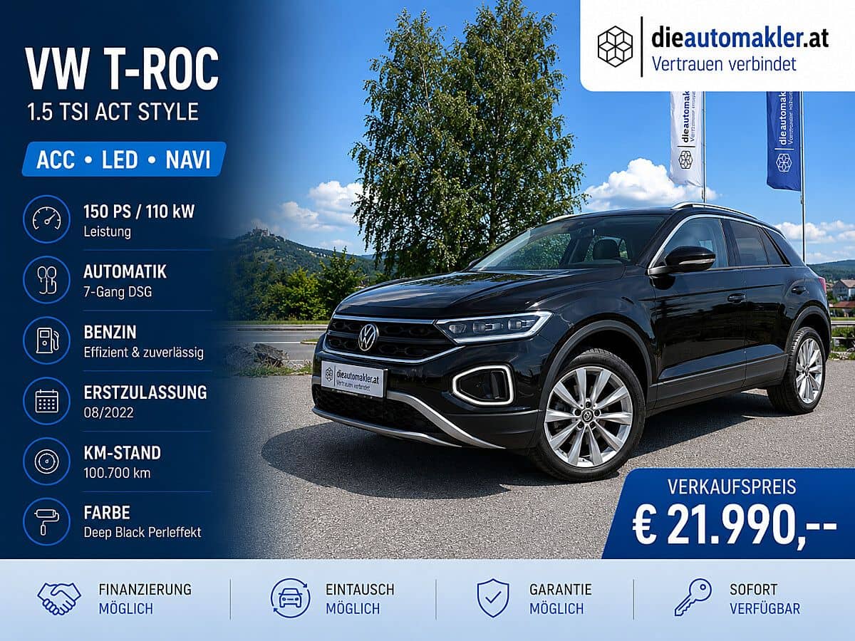 VW T-Roc 1.5 TSI ACT Style |ACC|LED|NAVI| - Bild 1
