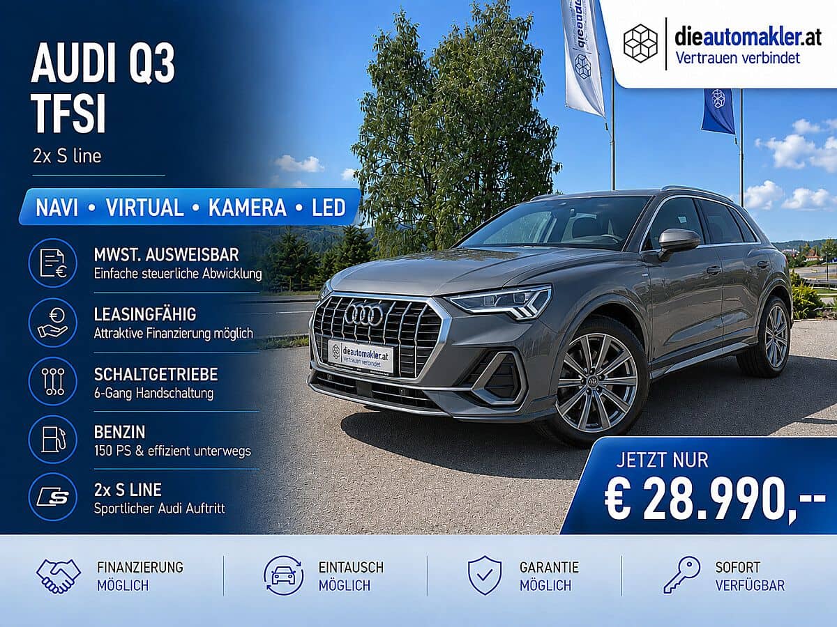 Audi Q3 35 TFSI 2x S-line |NAVI|VIRTUAL|KAMERA|LED| - Bild 1