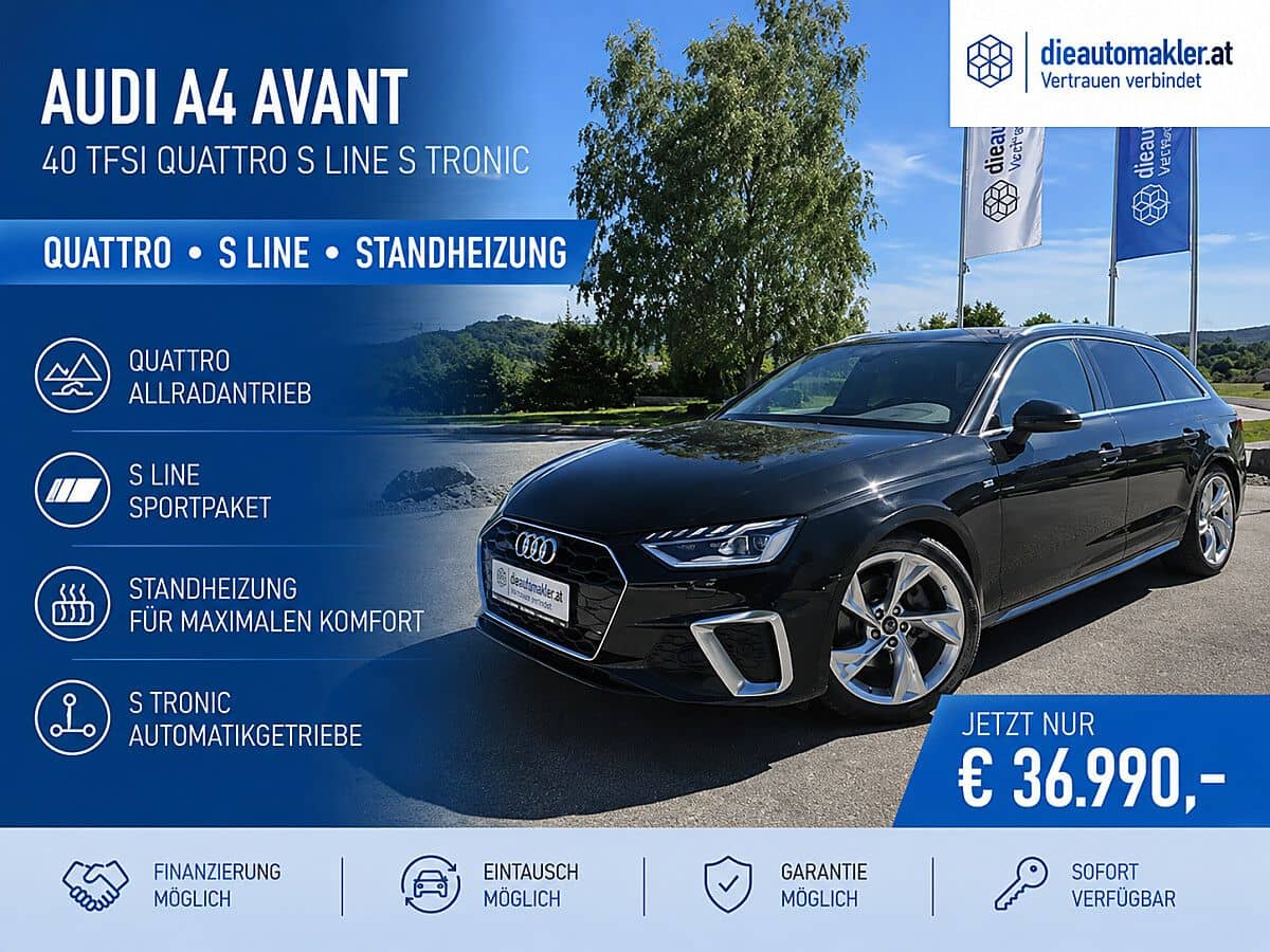 Audi A4 Avant quattro TFSI S line | Standheizung | S tronic - Bild 1