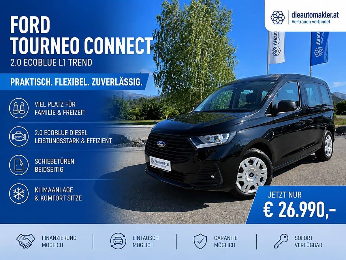 Ford Tourneo Connect Trend | Schiebetüren | Klima | Diesel - Bild 1