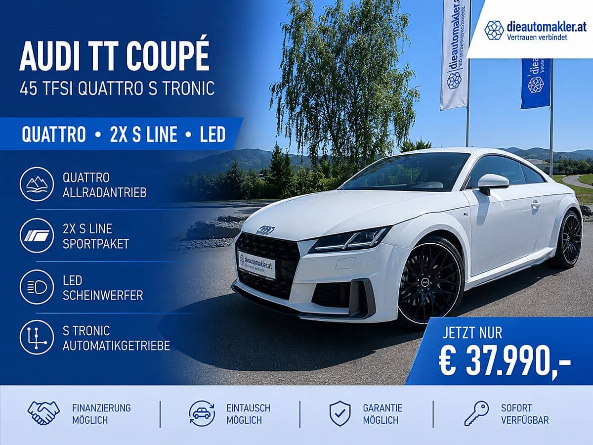 Audi TT Coupé quattro S tronic | 2x S line | LED - Bild 1