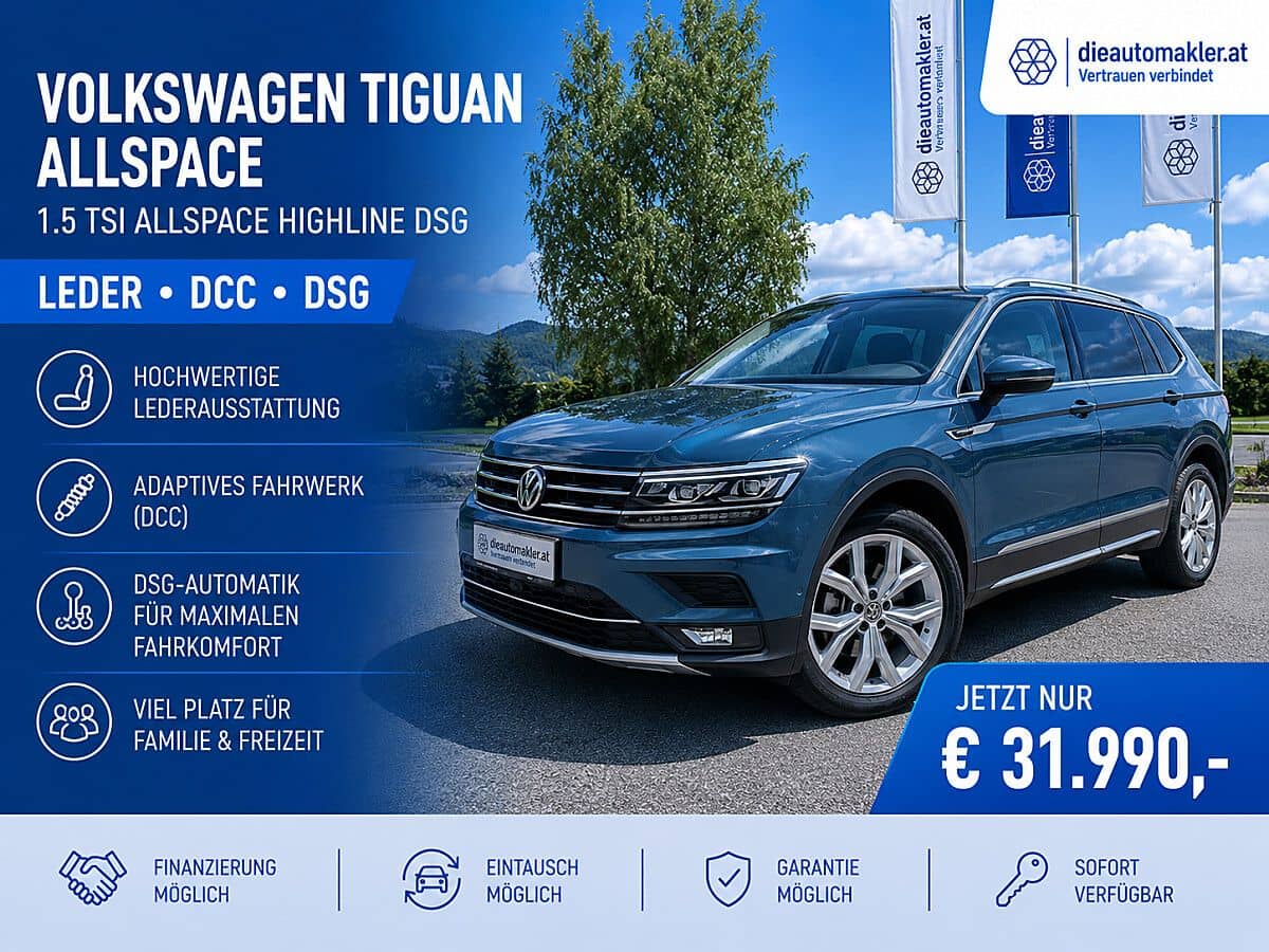 VW Tiguan Allspace Highline DSG | Leder | DCC | DSG - Bild 1