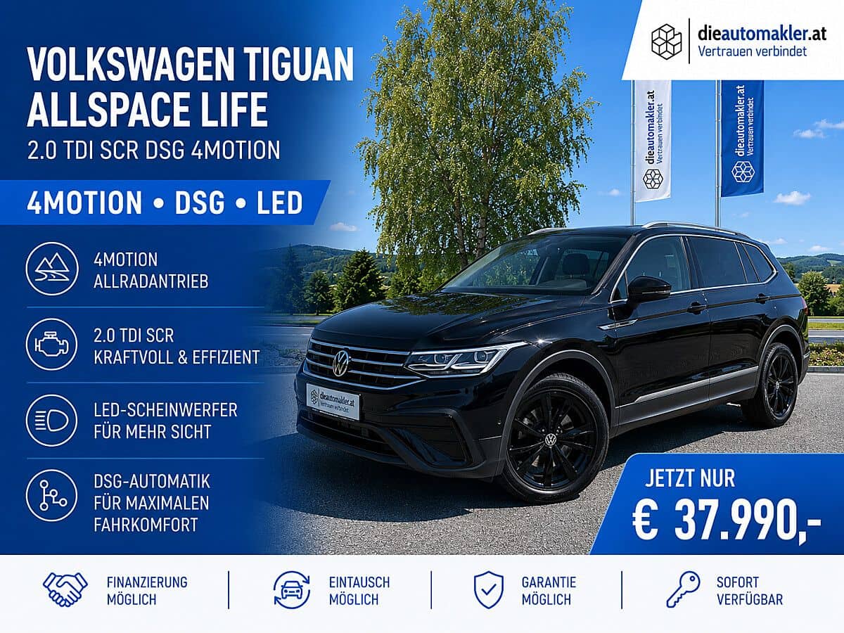 VW Tiguan Allspace 4Motion DSG | LED | Allrad - Bild 1