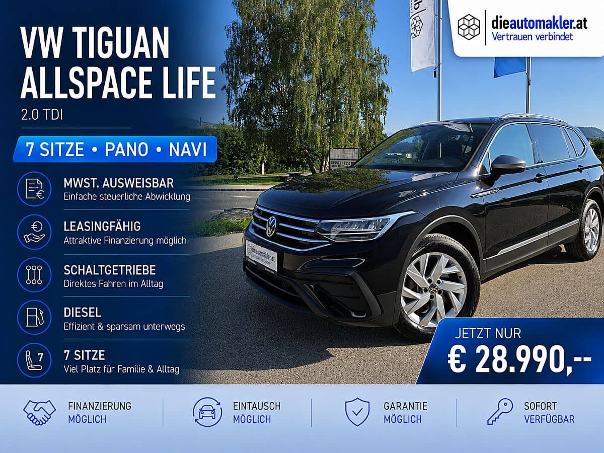 VW Tiguan Allspace 2.0 TDI Life |7 SITZE|PANO|NAVI| - Bild 1