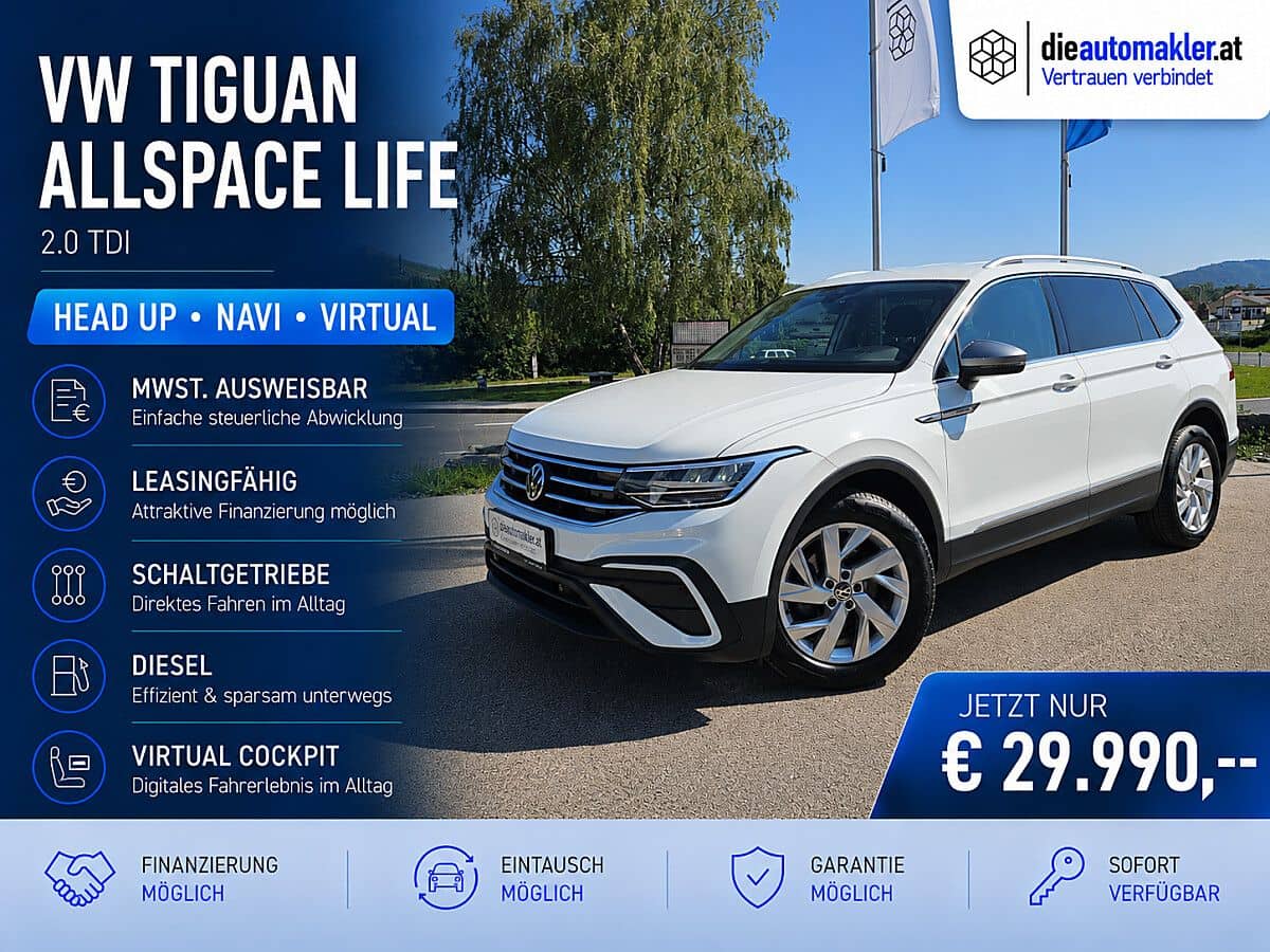 VW Tiguan Allspace 2.0 TDI Life |HEAD UP|NAVI|VIRTUAL| - Bild 1