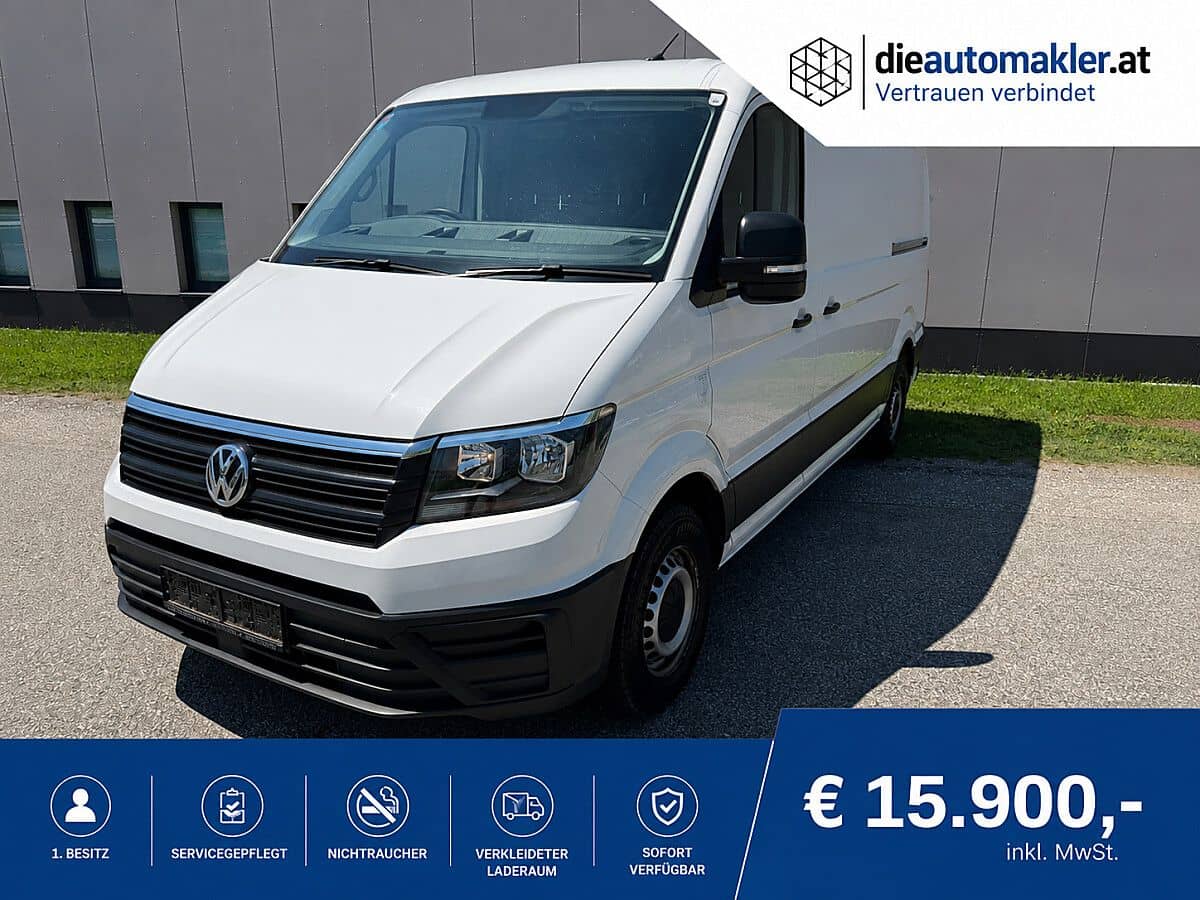 VW Crafter 30 2.0 TDI FWD L3H2 | 1. Besitz | Servicegepflegt | Vermittlungsverkauf im Kundenauftrag | MwSt. ausweisbar - Bild 1