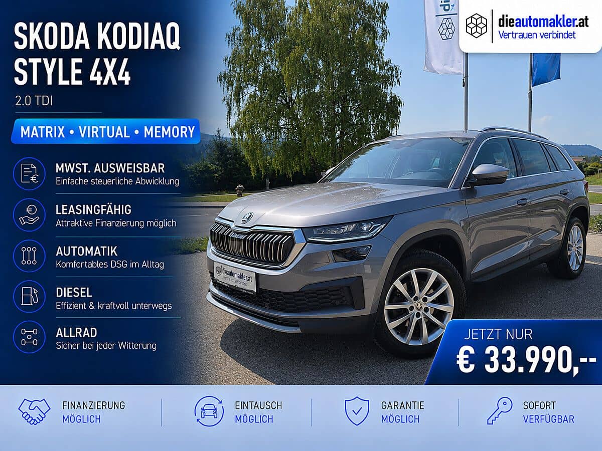 Skoda Kodiaq 2.0 TDI Style 4x4 |MATRIX|VIRTUAL|MEMORY| - Bild 1