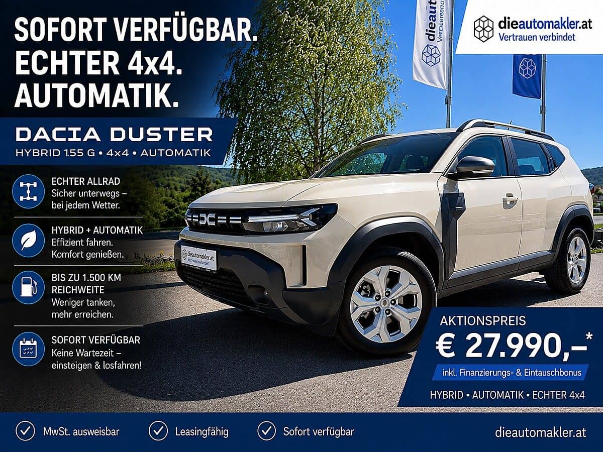 Dacia Duster Hybrid-G 150 4x4 Automatik | SOFORT VERFÜGBAR - Bild 1