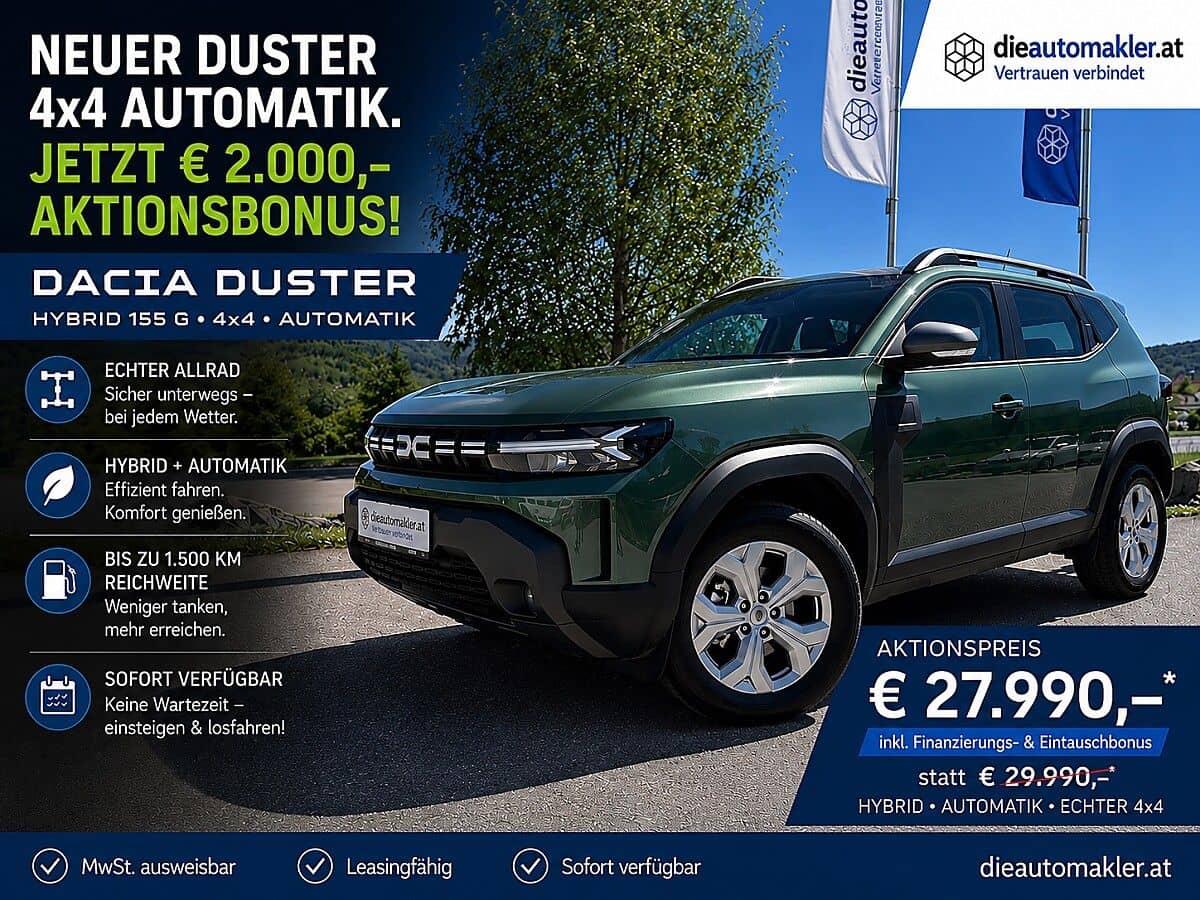 Dacia Duster Hybrid-G 150 4x4 Automatik | AKTION € 27.990,- - Bild 1
