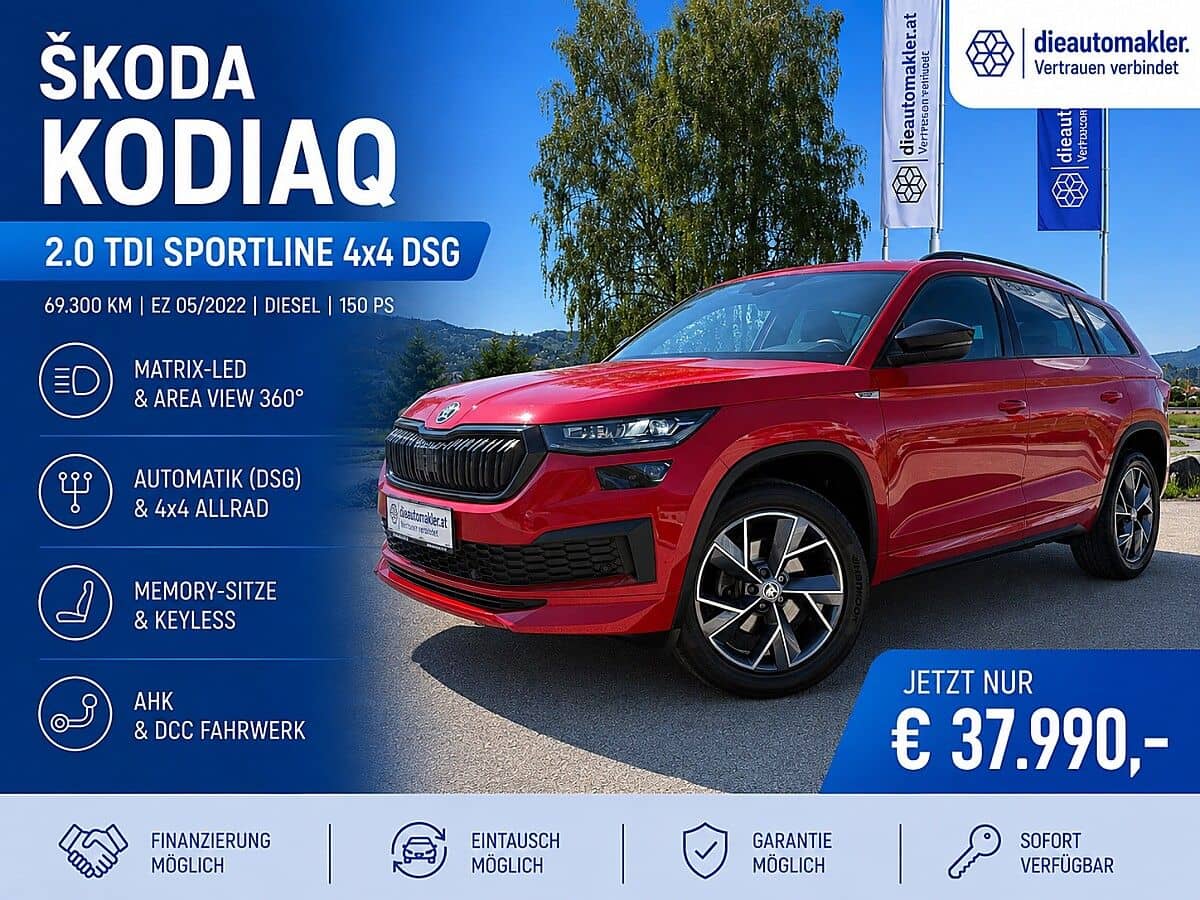 Skoda Kodiaq 2.0 TDI Sportline 4x4 DSG |MATRIX|AHK|MEMORY| - Bild 1