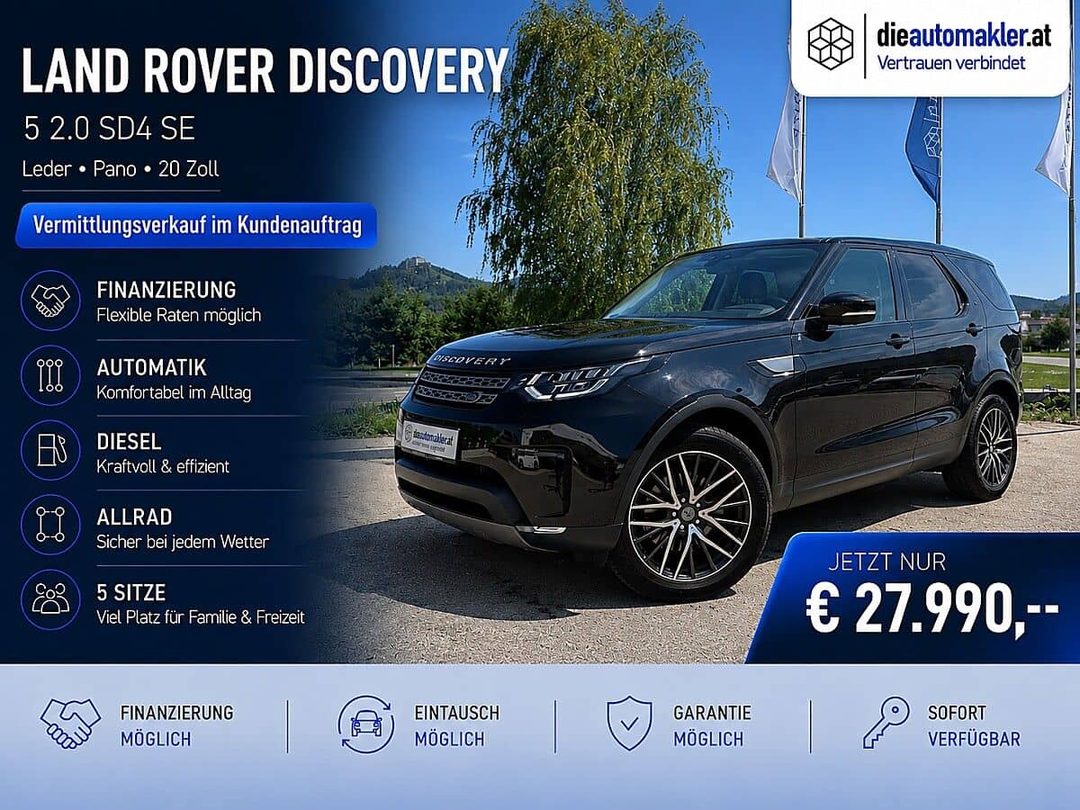 Land Rover Discovery 5 2.0 SD4 SE |LEDER|PANO|20 Zoll| - Bild 1