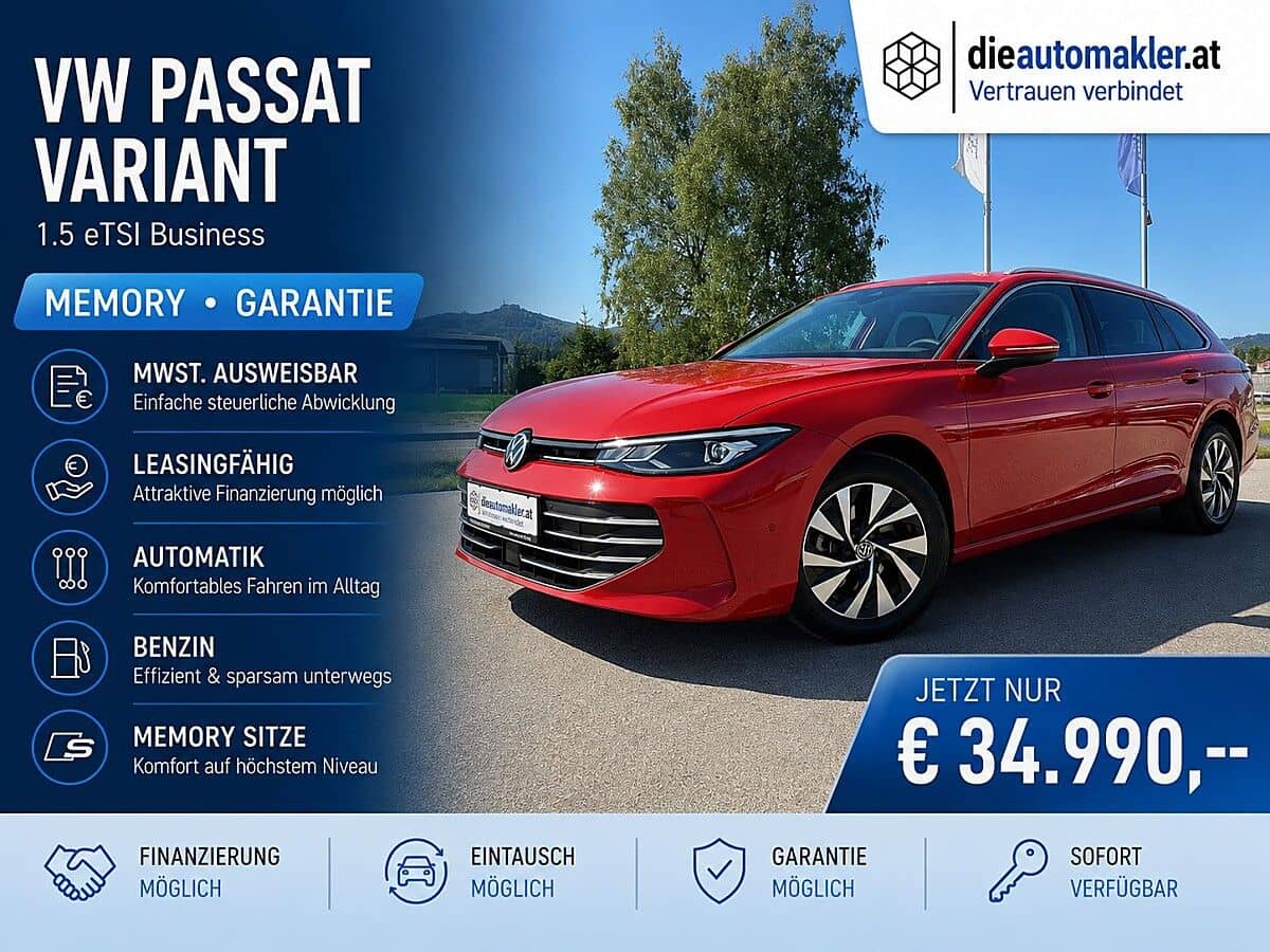 VW Passat Variant 1.5 eTSI Business |MEMORY|GARANTIE| - Bild 1