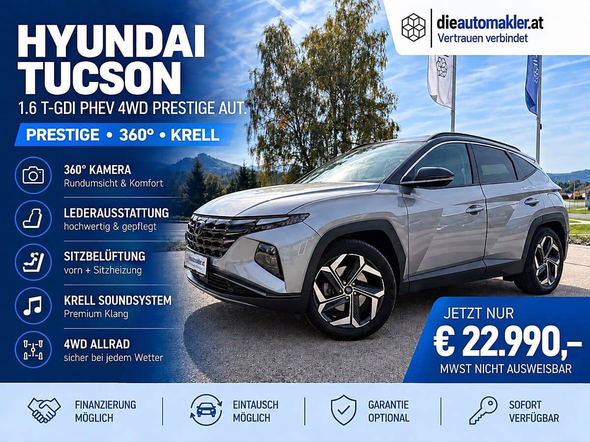 Hyundai Tucson 1,6 T-GDI Plug-In Hybrid 4WD Prestige Line Aut. - Bild 1