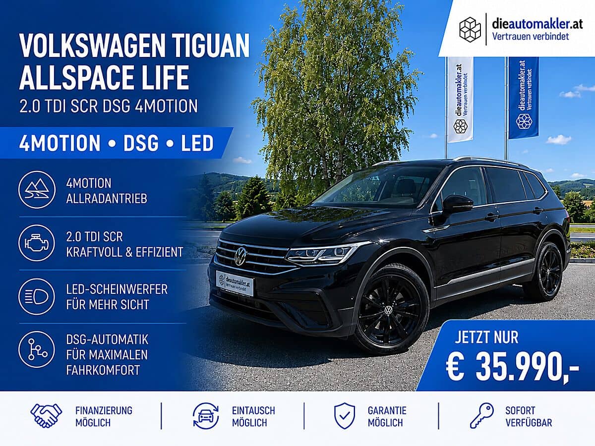 VW Tiguan Allspace 4Motion DSG | LED | Allrad - Bild 1