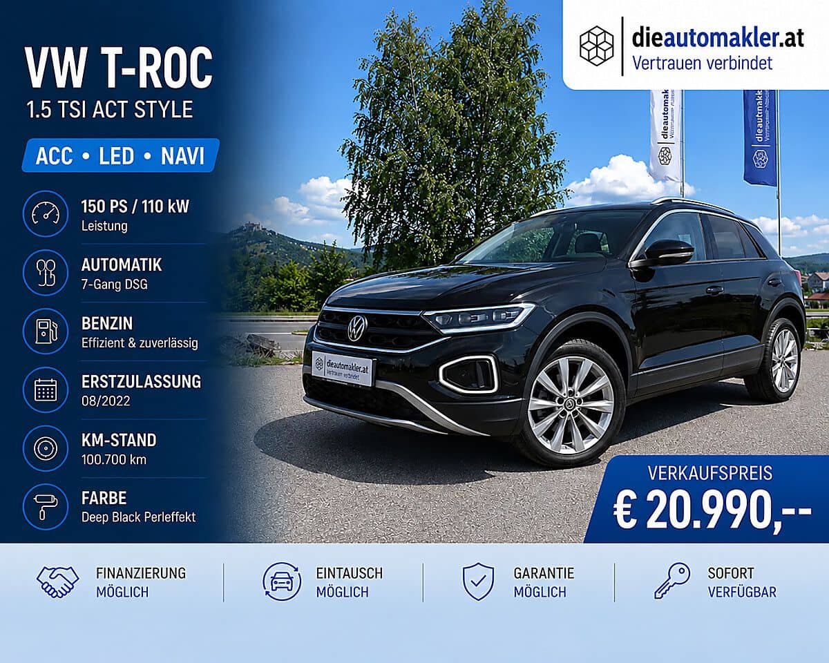 VW T-Roc 1.5 TSI ACT Style |ACC|LED|NAVI| - Bild 1