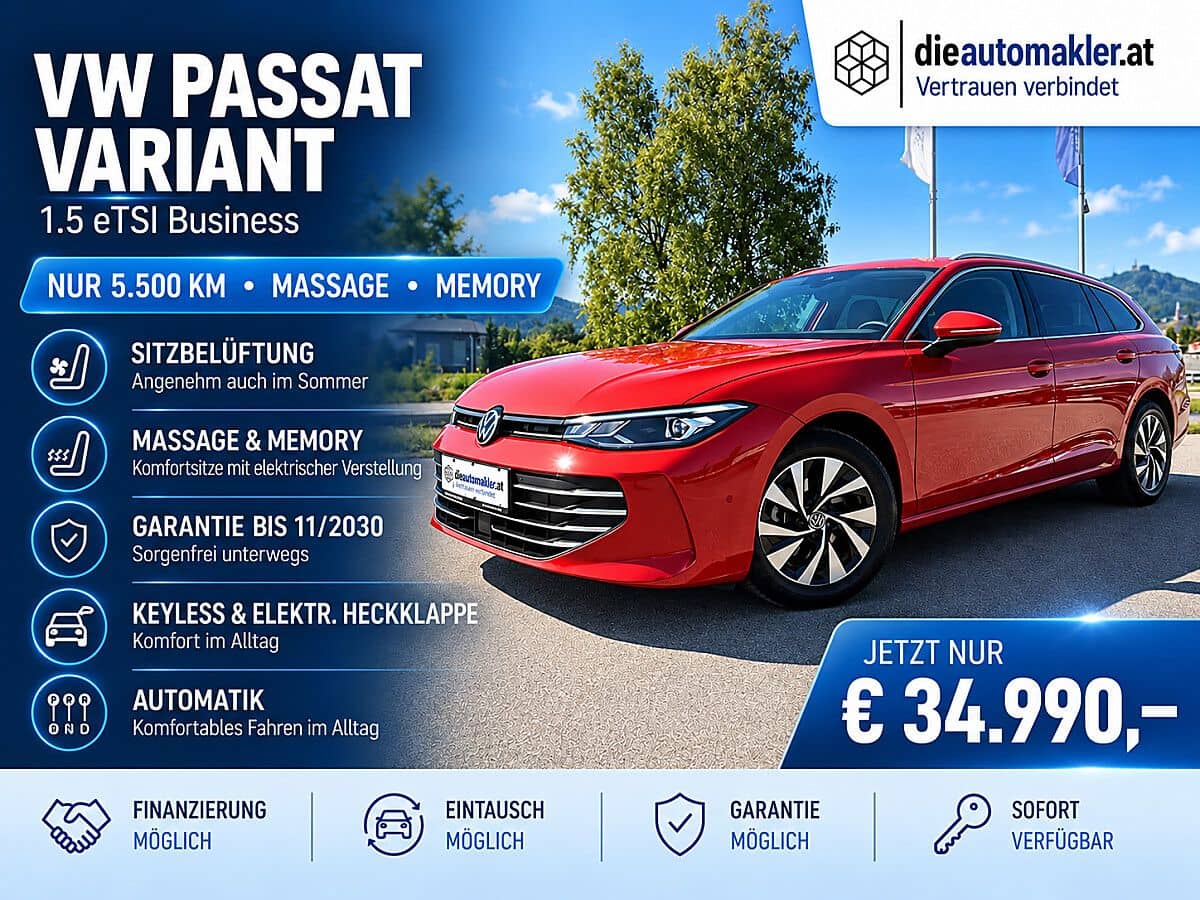 VW Passat Variant 1.5 eTSI Business |MEMORY|GARANTIE| - Bild 1