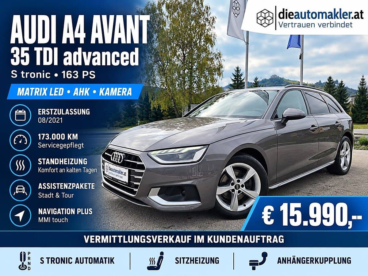 Audi A4 AVANT 35 2.0 TDI advanced - Bild 1